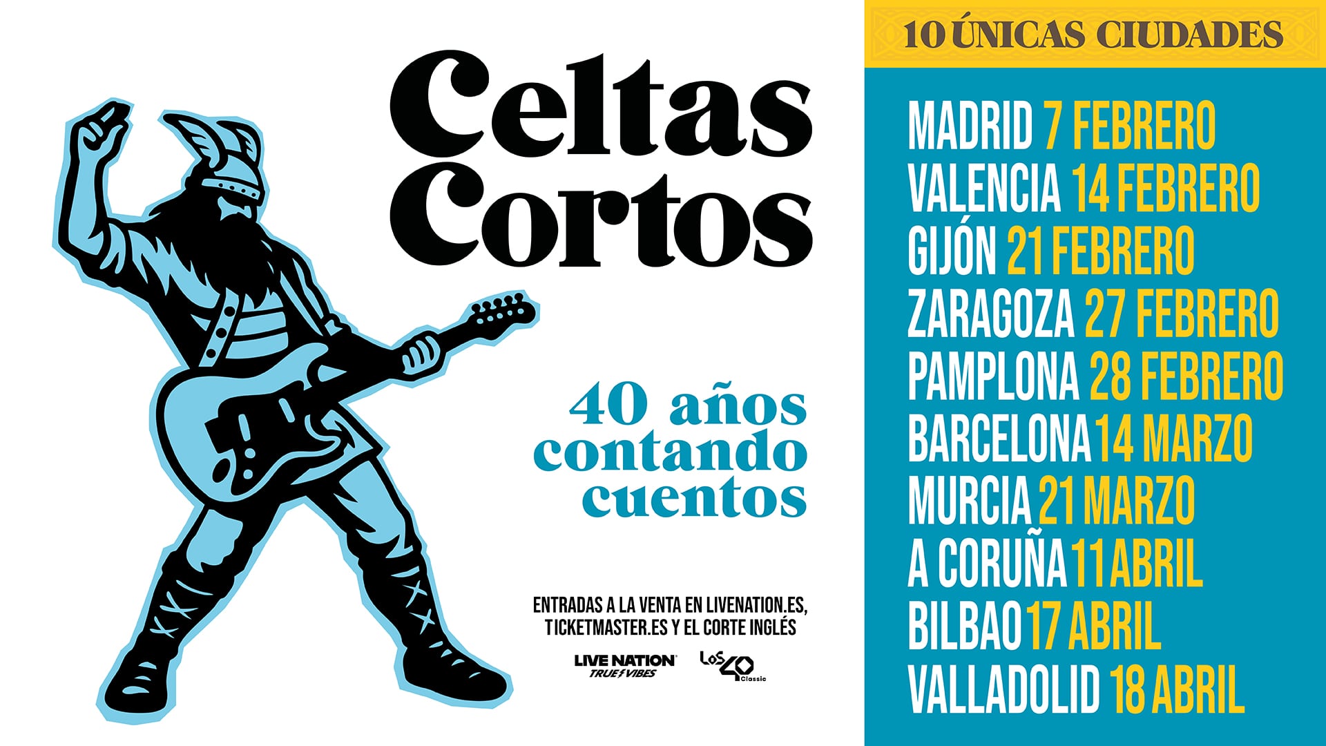 Gira &#039;40 años contando cuentos&#039; de Celtas Cortos